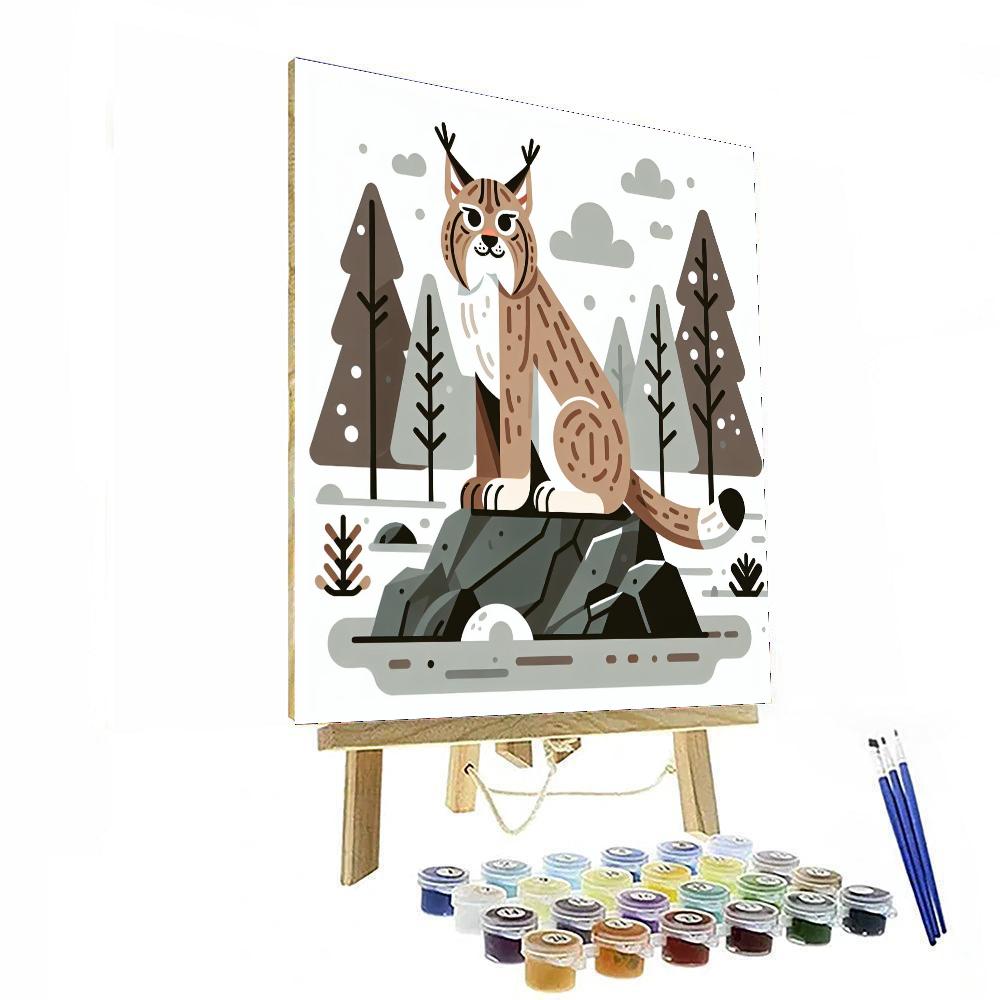 Luminous Lynx Paint By Numbers Art