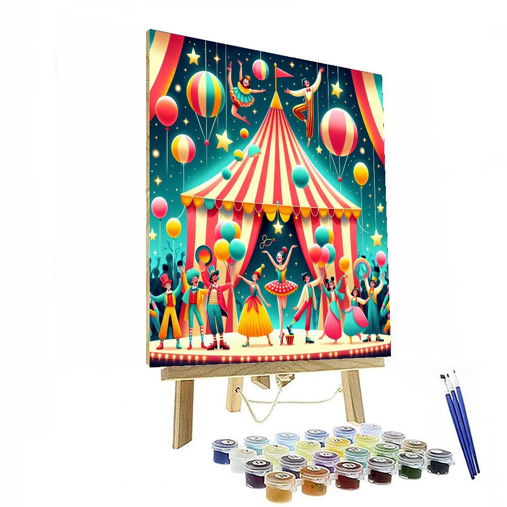Fabulous Circus Extravaganza Paint By Numbers Art