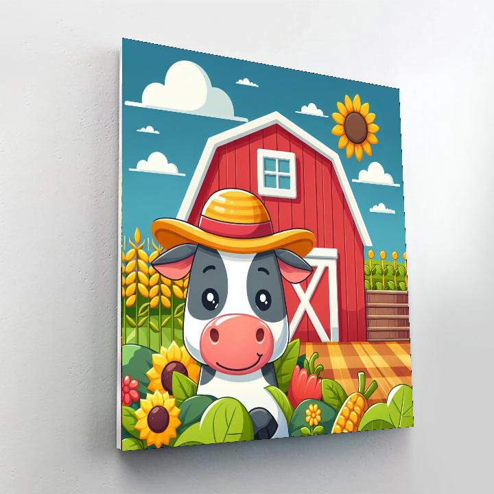 Clever Cows And Creative Crops Number Painting