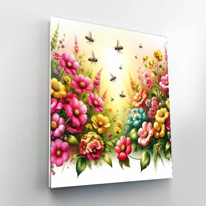 Sunny Garden Blooms Paint By Numbers