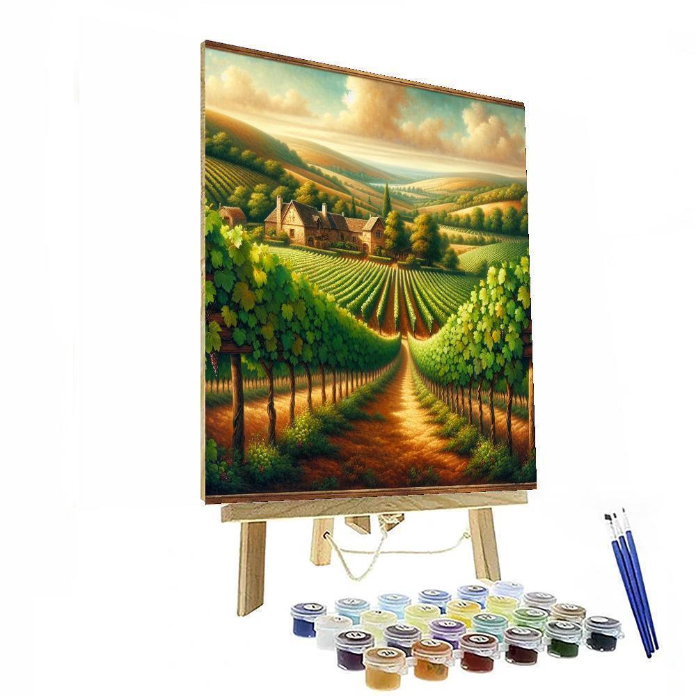 Old World Vineyard Charm DIY Paint By Numbers