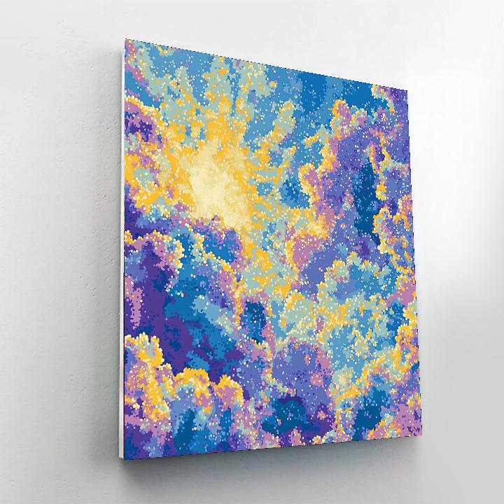 Georges Seurat Inspired Whimsical Sky  Paint By Numbers Art