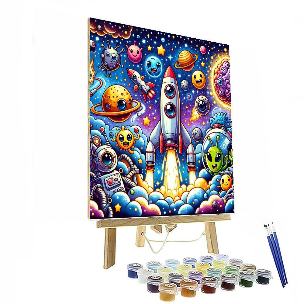 Galactic Quest For Kids Numbered Painting Kits