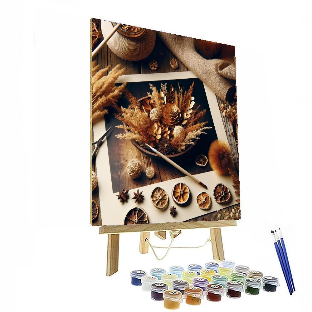 Golden Harvest Centerpiece Paint By Number