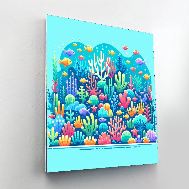 Underwater Reef Discovery Numbered Painting Kits