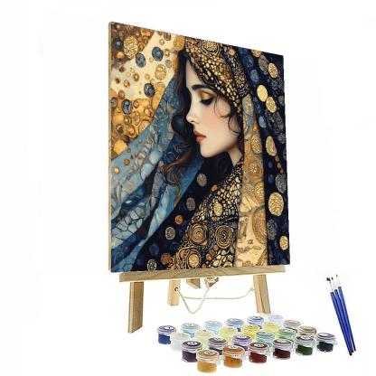 Gustav Klimt Inspired Elegant Enigma  Paint By Numbers