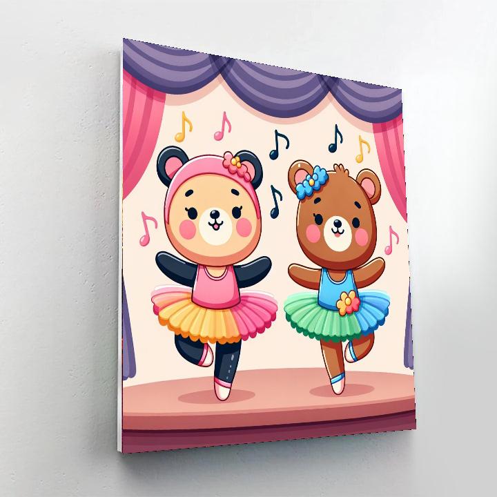 Ballet Bears Performance Paint By Numbers
