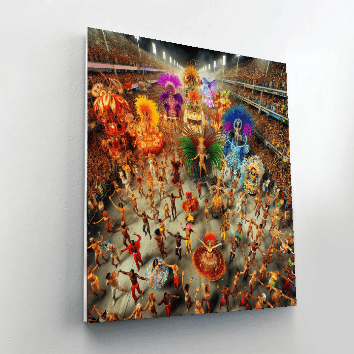 Carnaval De Rio - Rio De Janeiro, Brazil Number Painting