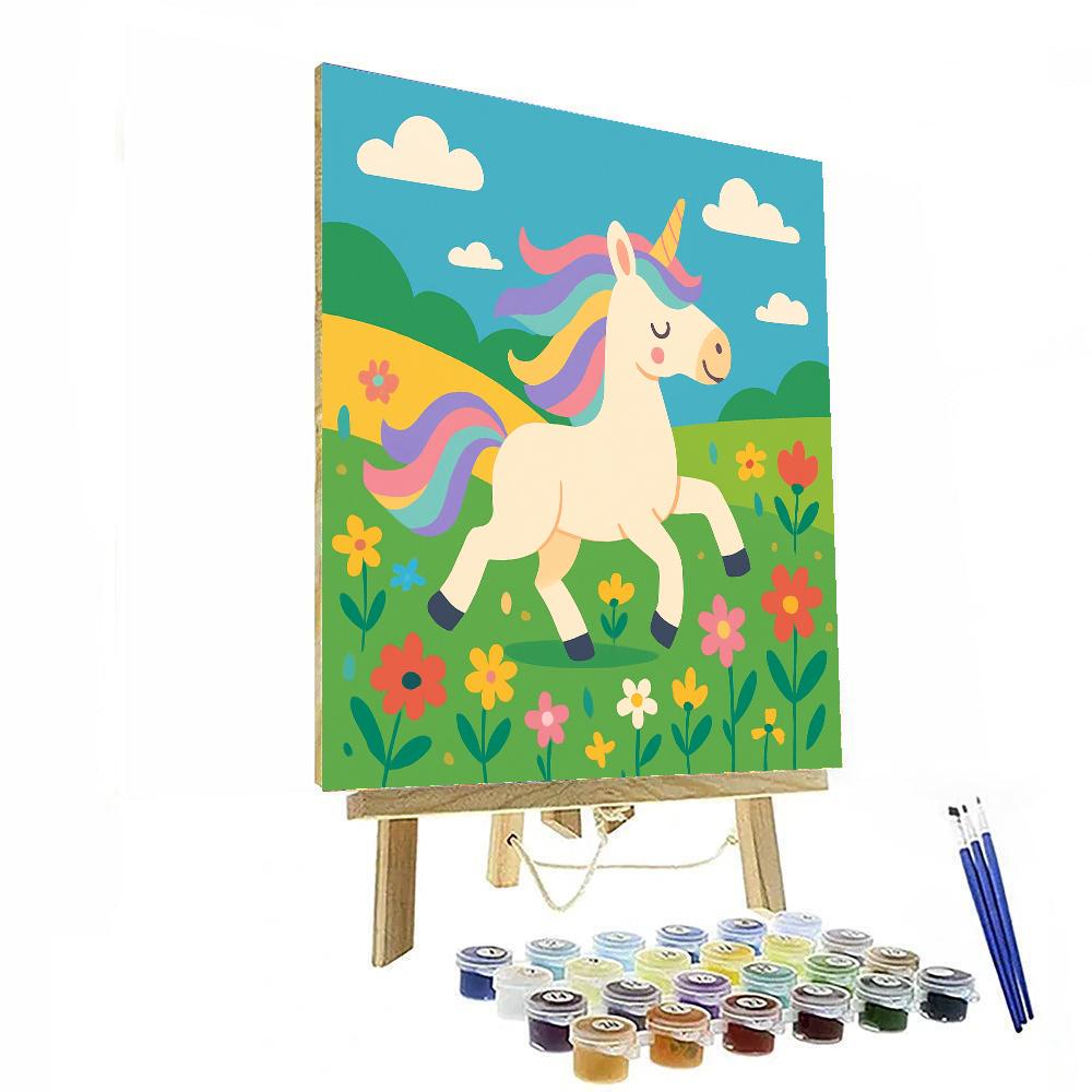 Gallant Unicorn Paint By Color
