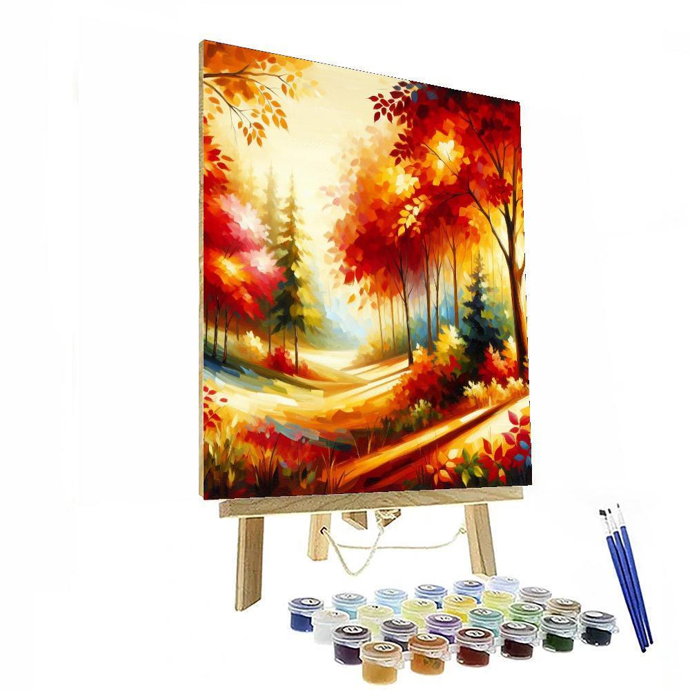 Radiant Autumn Colors Painting Number Kit