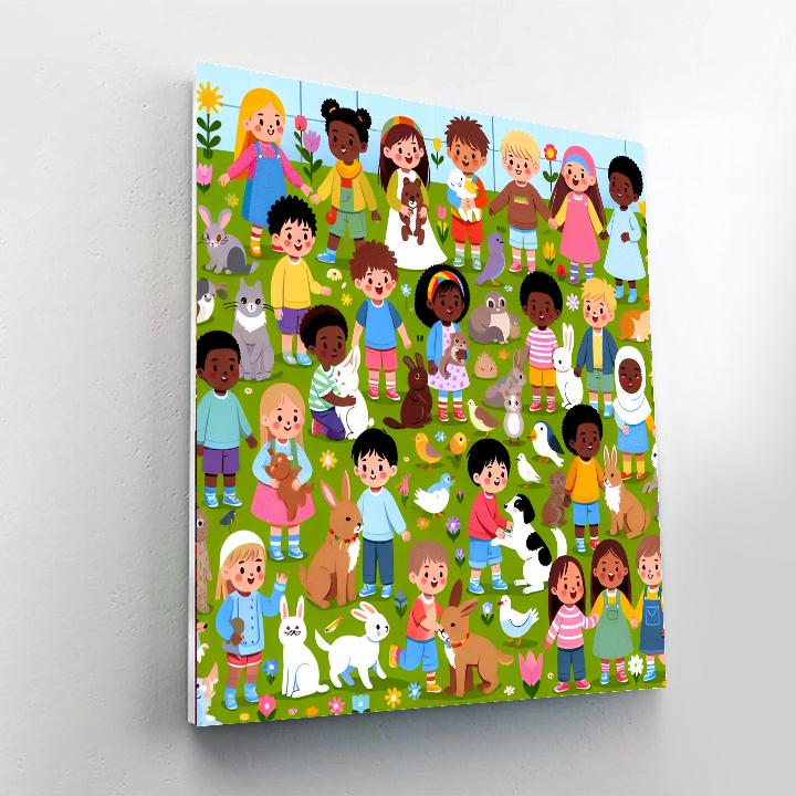 Colorful Garden Playtime Paint By Color