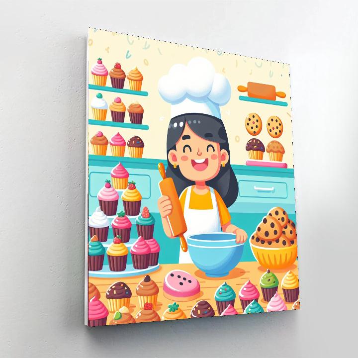 Super Sweet Bakery Painting Number Kit