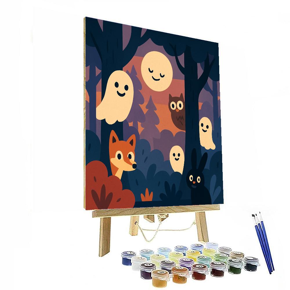 Spooky Forest Friends Paint By Number