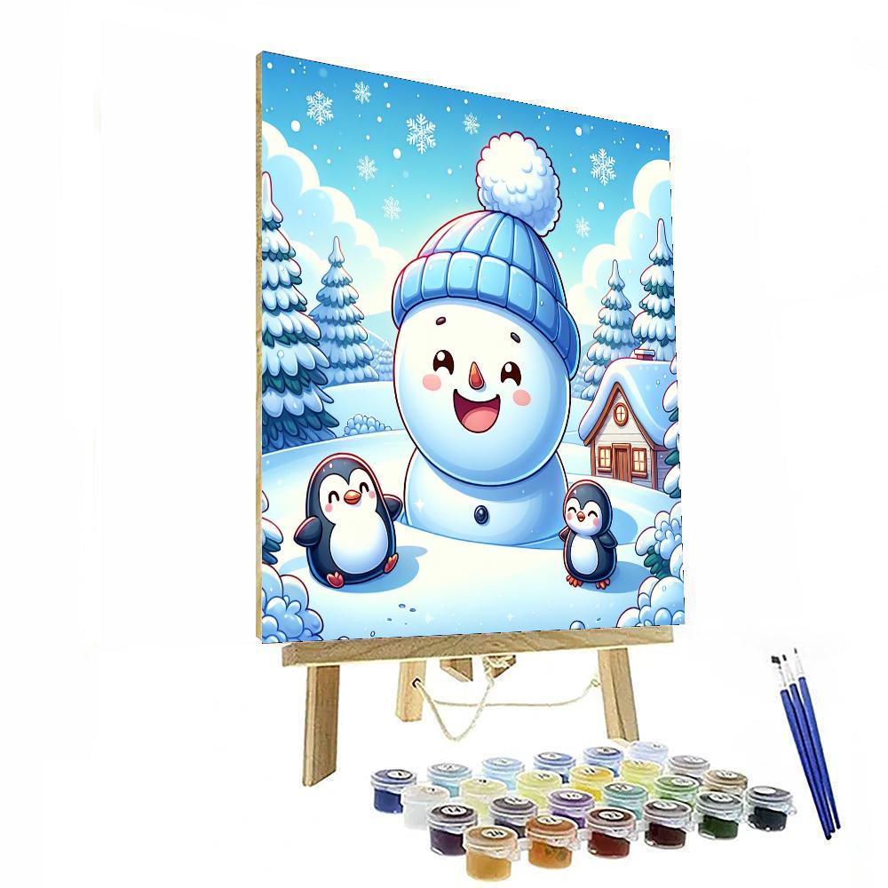 Magic Of Winter Wonderland Painting Number Kit