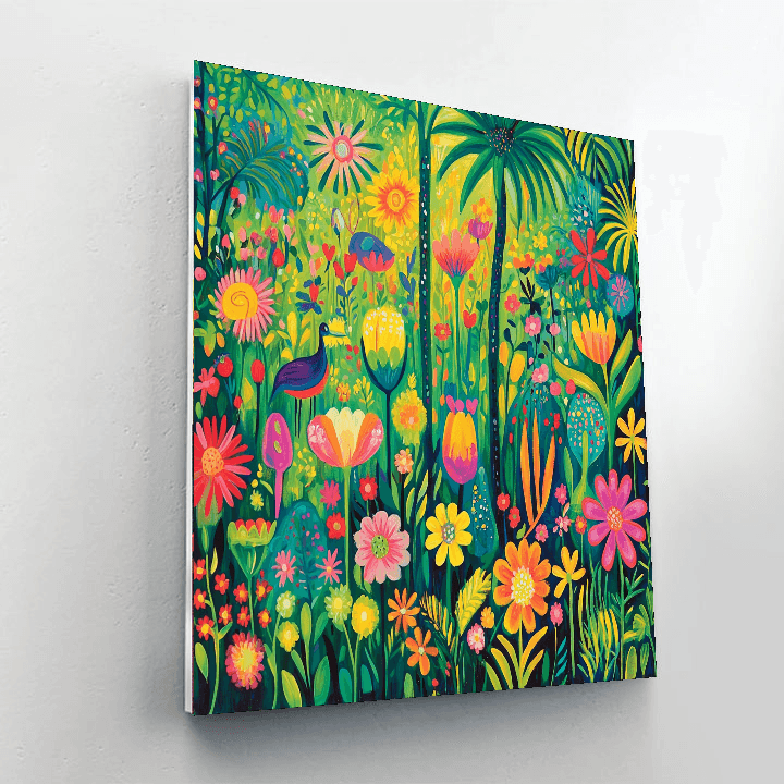 Henri Rousseau Inspired Whimsical Gardens  Painting By Numbers Kit