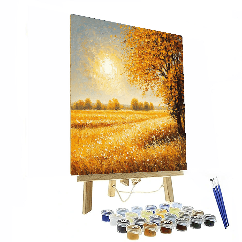 Claude Monet Inspired Fields Of Gold  Paint By Color