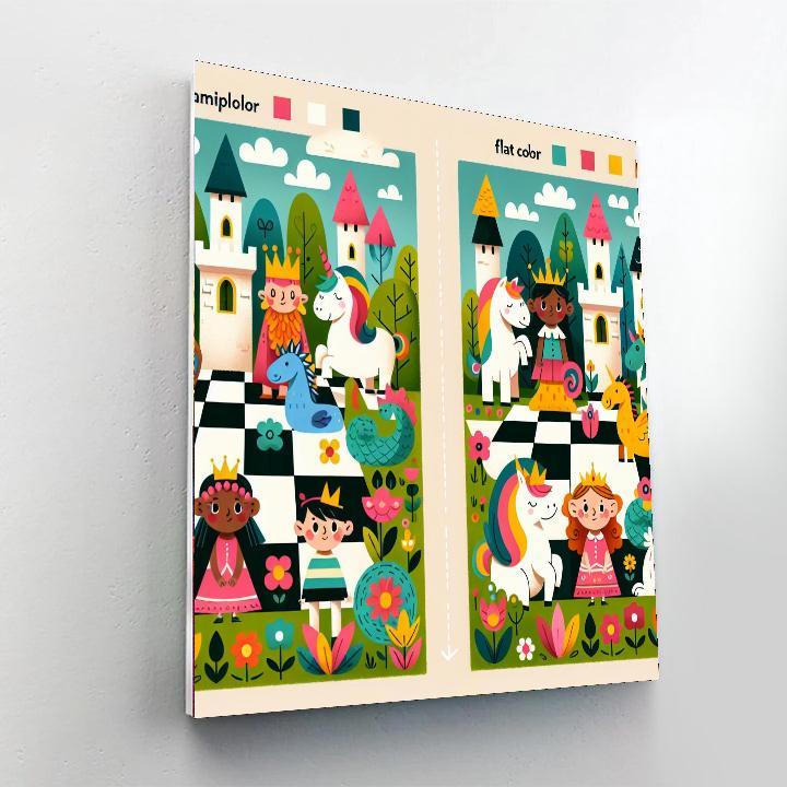 Dreamy Castle Gardens Paint By Numbers