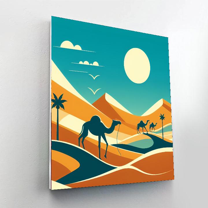 Journey Through The Desert Paint By Numbers Art