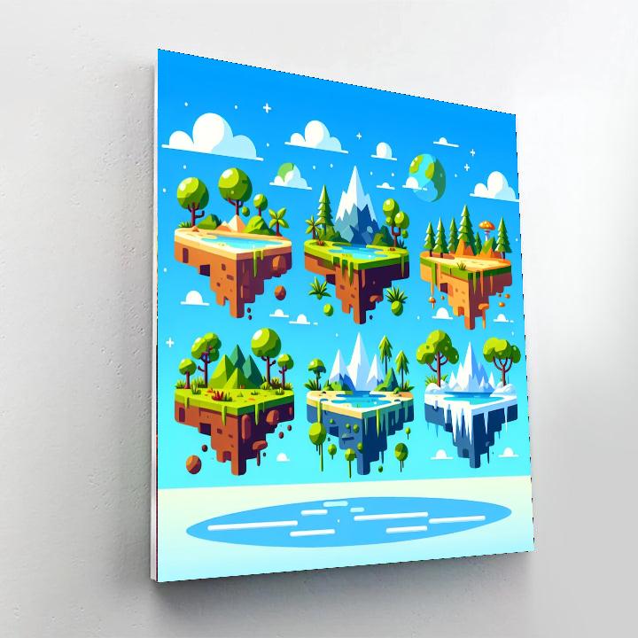 Floating Island Adventure Paint By Number