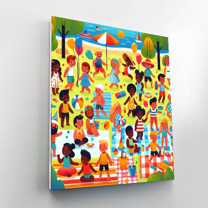 Summer Fun Festival Numbered Painting Kits