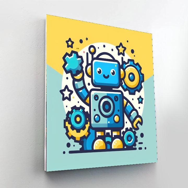Exciting Robot Numbered Painting Kits