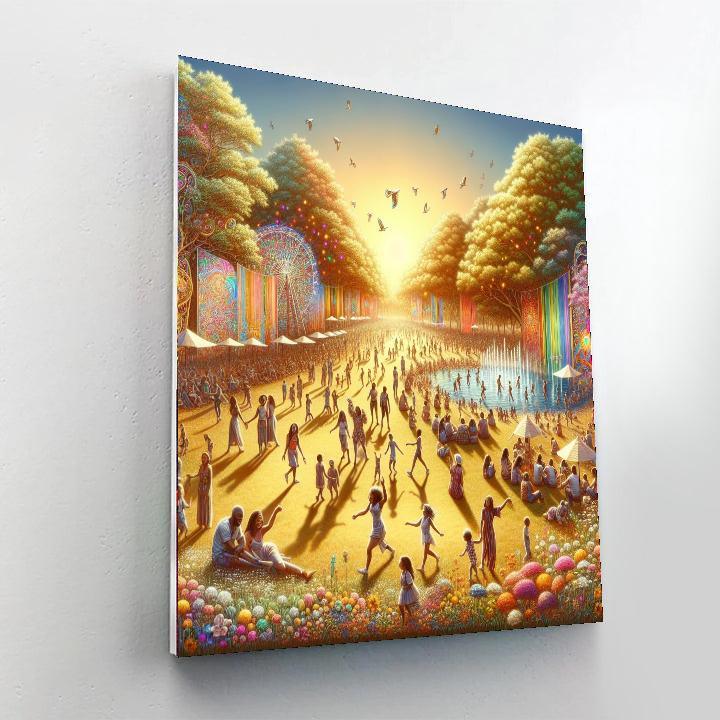 Radiant Summer Festival Paint By Numbers Art