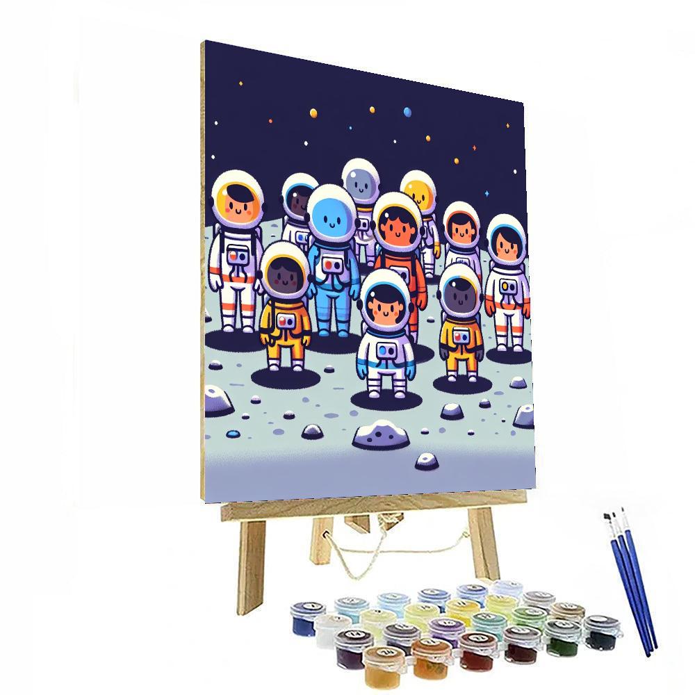 Lunar Landing Pioneers Painting Number Kit