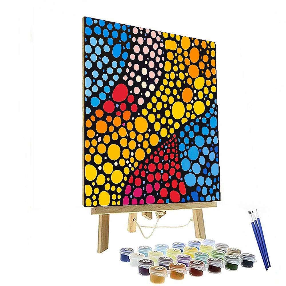 Yayoi Kusama Inspired Symphony Of Dots  Paint By Numbers