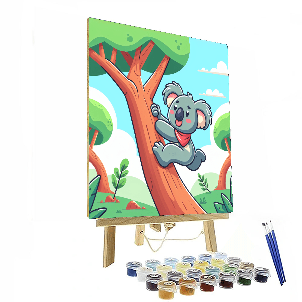Courageous Koala Number Painting