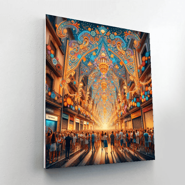 Festa Major De Gracia - Spain Painting By Numbers Kit