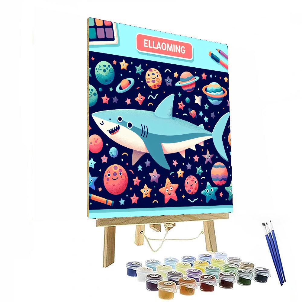 Space Shark Safari Numbered Painting Kits