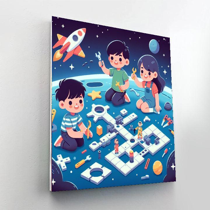 Space Station Builders Paint By Number