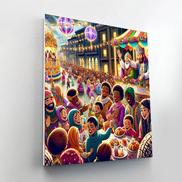 Día De Los Reyes Magos Paint By Numbers Art