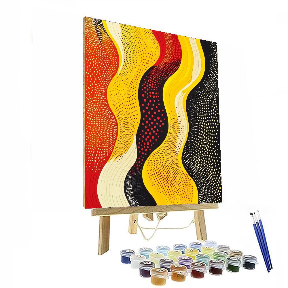 Yayoi Kusama Inspired Transcendental Connections  DIY Paint By Numbers