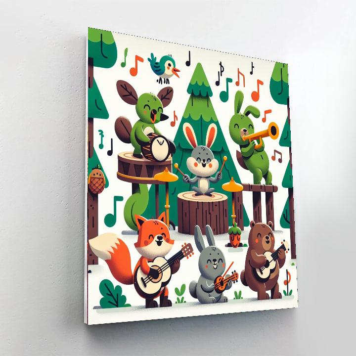Forest Symphony Serenade Paint By Numbers Art