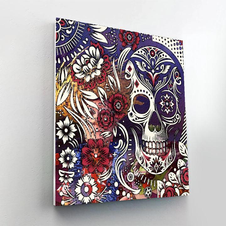 Skull's Mysterious Allure Number Painting