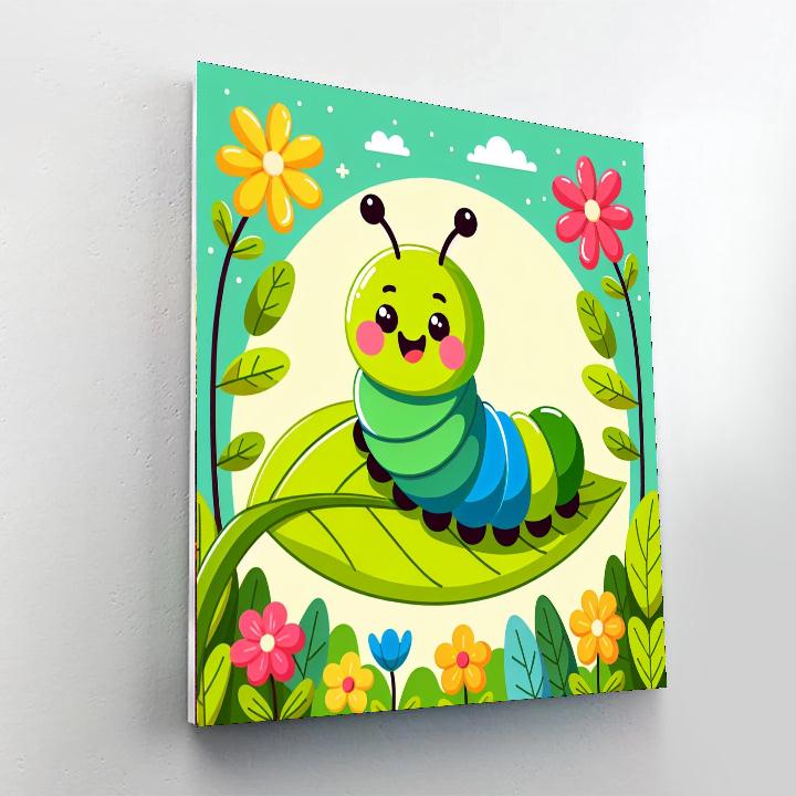 Playful Caterpillar Numbered Painting Kits