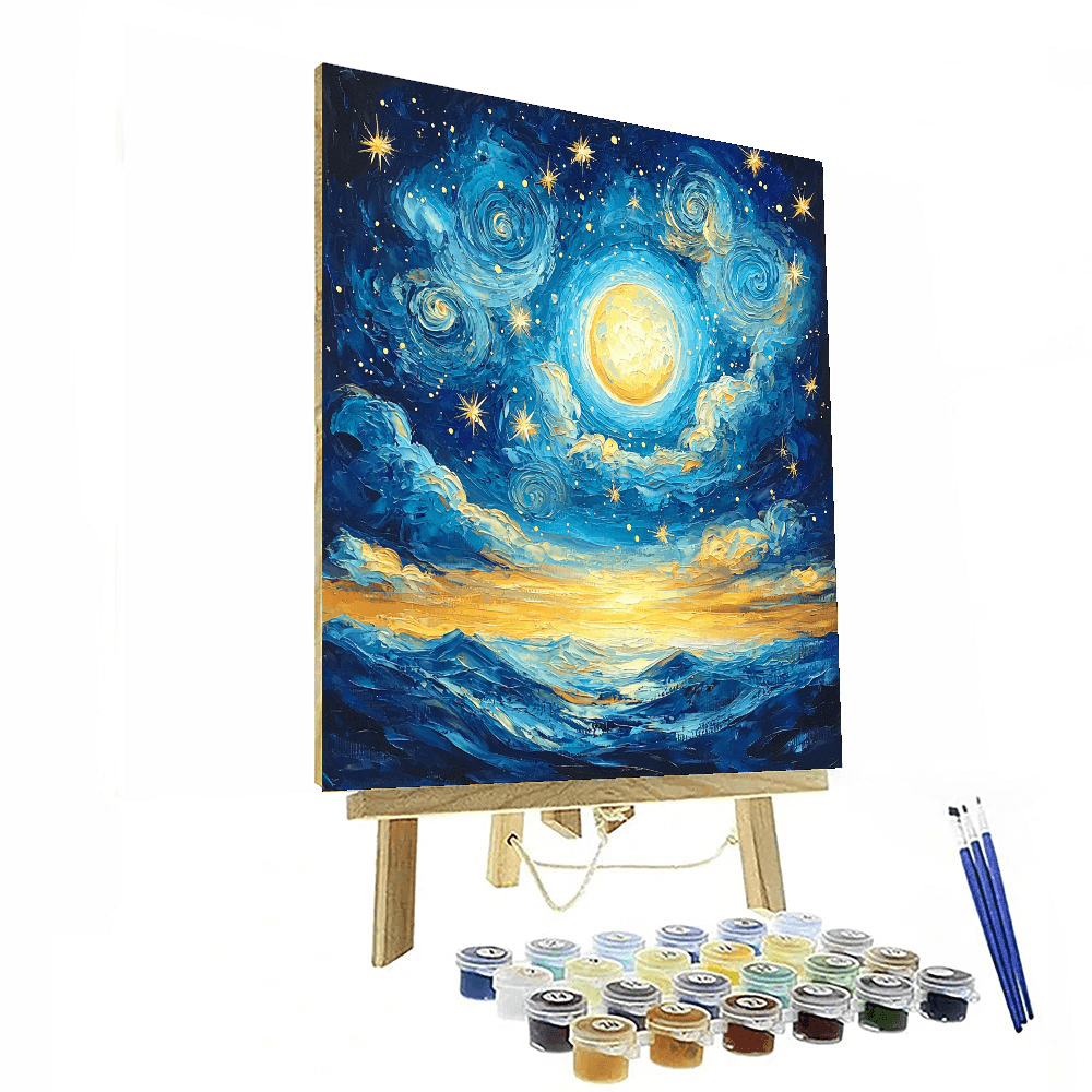 Vincent Van Gogh Inspired Serenade Of Stars  Paint By Color