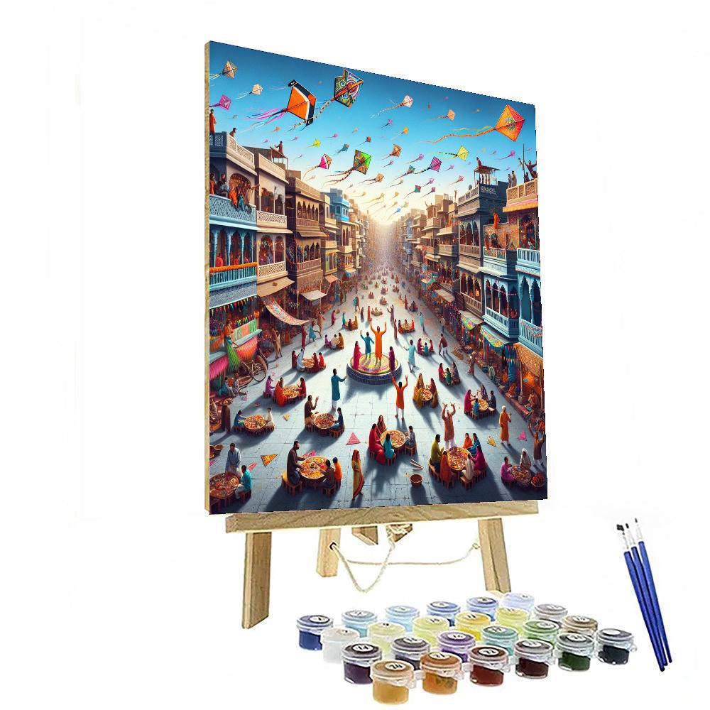 Makar Sankranti - Gujarat Paint By Color