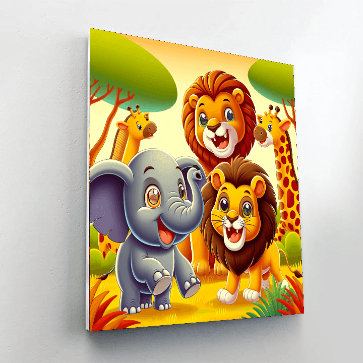 Animal Friends Painting By Numbers Kit