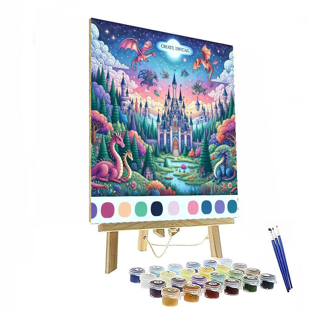 Fairy Tale Kingdom For Little Explorers Numbered Painting Kits