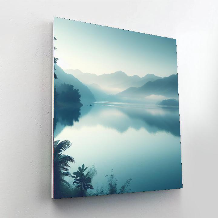 Misty Morning Lakeside Paint By Number