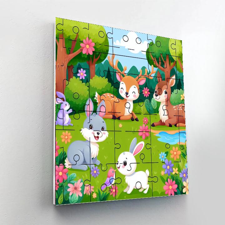 Playful Puzzles Of Nature Numbered Painting Kits
