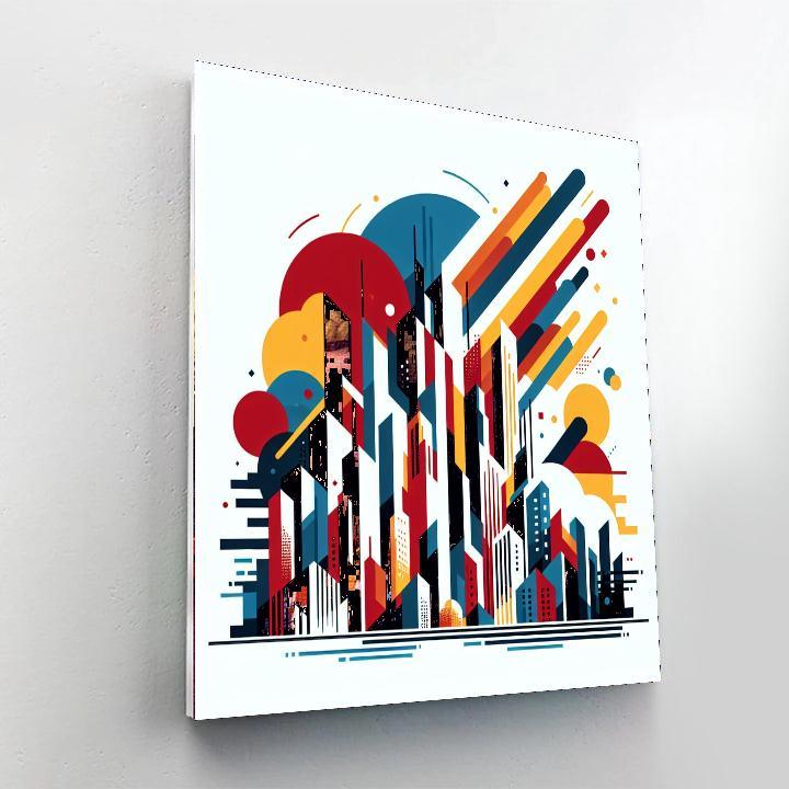 Abstract Metropolis Paint By Number
