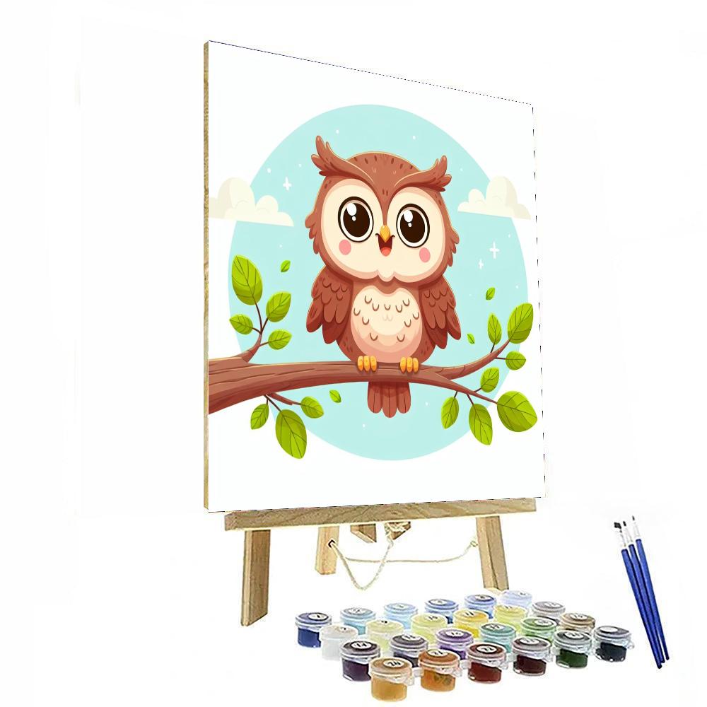 Witty Owl Number Painting