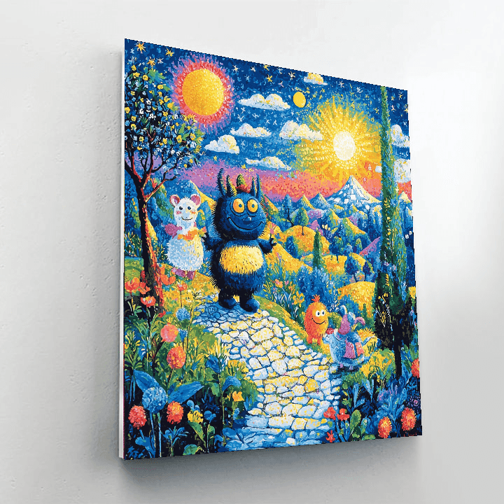 Maurice Sendak Inspired Whimsical Worlds  Paint By Numbers Art