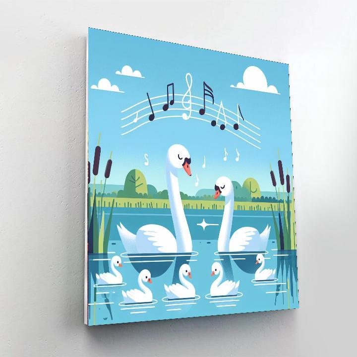 Swan Lake Symphony Paint By Color