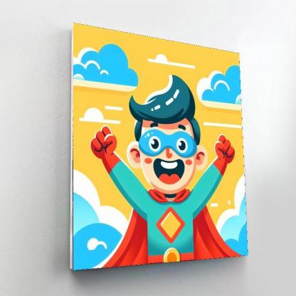 Jolly Superhero Paint By Number