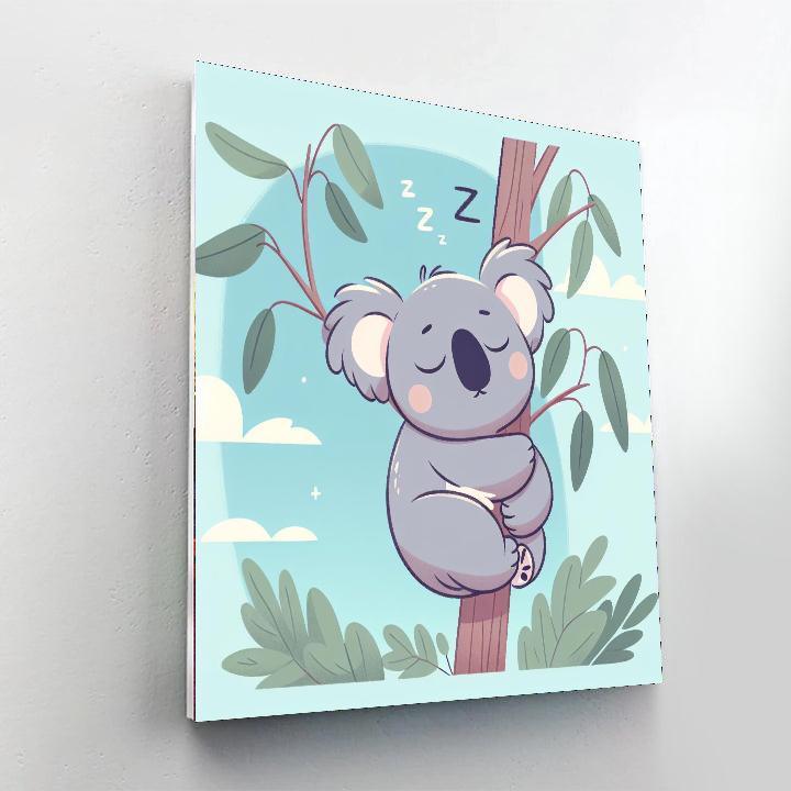 Cuddly Koala Nap Time Numbered Painting Kits