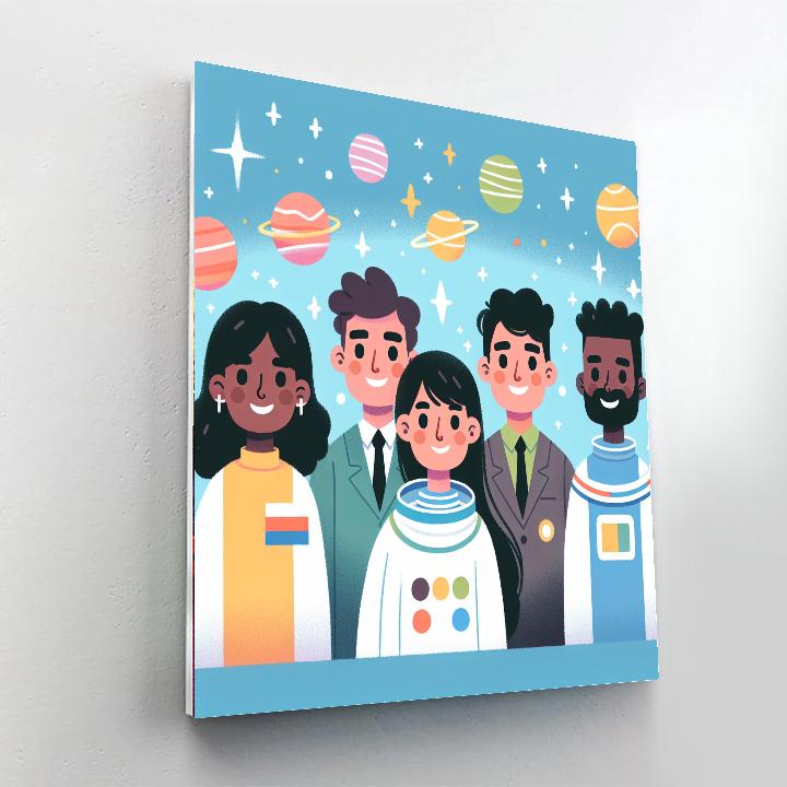 Space Pioneers Expedition Numbered Painting Kits